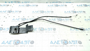Механизм ручки открытия замка капота подкапотный Audi A5 F5 17-25 с тросиками, сломаны крепления тросиков