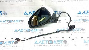 Дзеркало бічне ліве в зборі Audi A5 F5 18-25 5D 6 пінів, підігрів, поворотник, біле, подряпини