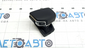 Ручка КПП Audi A5 F5 20-25 з верхньою накладкою, чорна шкіра