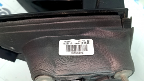 Зеркало боковое правое в сборе Jeep Compass 17-22 5+4 пинов, BSM, поворотник, подогрев, с хром молдингом, черное, песок на хроме, царапины