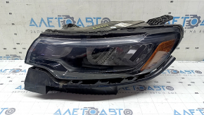 Фара передня ліва в зборі Jeep Compass 22-26 галоген + LED з кріпленням, пісок