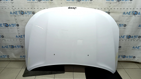 Капот голый Jeep Compass 17-26 алюминий, белый PW7, песок