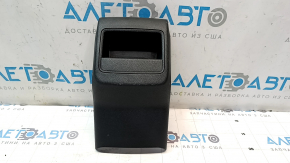 Накладка центральной консоли задняя VW Passat b8 16-19 USA черная, царапины