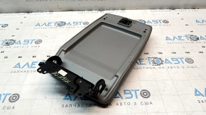 Подлокотник Toyota Highlander 08-13 кожа, серый, серая строчка, примят