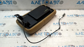 Подлокотник Dodge Durango 11-13 бежевый, с USB, затертый, примят, сломано крепление