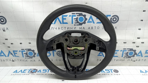 Руль голый Hyundai Elantra AD 19-20 резина черная, без кнопок и накладок, потёрт