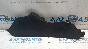 Накладка центральної консолі збоку ліва Subaru Outback 15-19 передня, чорна, потерта