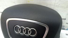 Подушка безопасности airbag в руль водительская Audi Q5 8R 13-17 черная, царапины