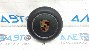 Подушка безпеки airbag в кермо водійська Porsche Macan 15-26 чорна, подряпини