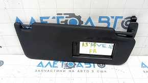 Козырек правый Audi A3 8V 17-20 4d черный, без крючка