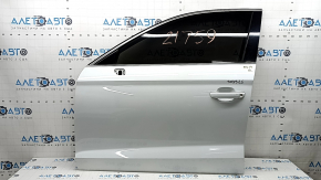 Дверь в сборе передняя левая Audi A3 8V 15-20 4d keyless, белый LS9R, царапины на накладке