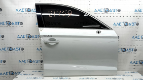 Двері в зборі передні права Audi A3 8V 15-20 4d keyless, білий LS9R, подряпини на накладці