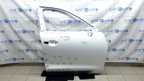 Дверь голая передняя правая Mazda CX-9 16-23 белый 25D, после ремонта, шпакля 0,3-2,15