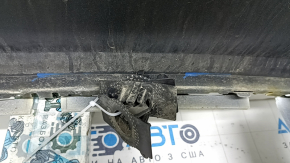 Бампер задний голый Audi A3 8V 17-20 под парктроники, S-line, белый, без заглушки буксир крюка, прижат, надорван, царапины, сломаны крепления