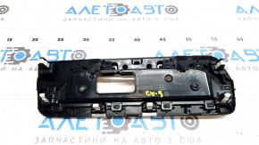 Накладка передней панели Mazda CX-9 16-20 под монитор, с заглушкой, черная
