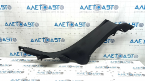 Накладка задньої стійки права нижня Audi A3 8V 15-20 4d, 5d, чорна, без airbag, подряпини