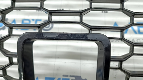 Решетка радиатора grill в сборе Audi A3 8V 17-20 черный глянец под радар, S-line, полезло покрытие