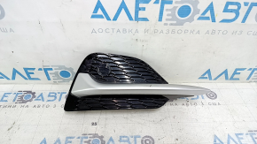 Грати переднього бампера права Nissan Rogue Sport 20-22 з молдингом, SL, пісок