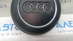 Подушка безопасности airbag в руль водительская Audi A4 B9 17-24 черная, тычки на хроме, царапины