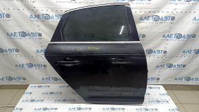 Двері в зборі задня права Audi A4 B9 17-19 чорний LY9B, keyless, подряпини на молдингу, тички
