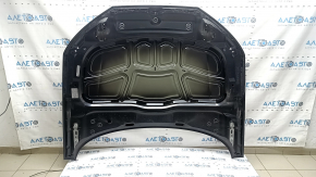 Капот голый Audi A4 B9 17-20 сталь, черный LY9B, сколы, песок