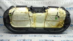 Подушка заднего ряда сидений Audi A4 B9 17-19 кожа черная, с подогревом, примято, под химчистку, царапина