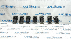 Решетка радиатора grill Jeep Cherokee KL 19-23 рест хром комплект 7шт, песок