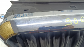 Решетка радиатора grill в сборе BMW 5 G30 17-23 с жалюзи дефлектором радиатора, с моторчиком, хром, песок, вздулся хром, царапины