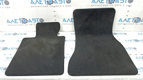 Комплект килимків салону BMW 5 G30 17-23 тканина чорна, під чистку, потерт водійський