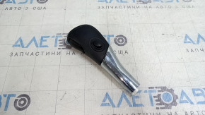 Ручка КПП Nissan Pathfinder 13-20 шкіра чорна, під кругле кріплення, потерт, тичка, подряпини на хромі