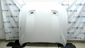 Капот голий Ford Mustang mk6 18-23 рест під повітропроводи, алюміній, білий YZ, пісок