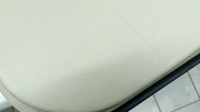 Обшивка дверей картка задня права Toyota Camry v40 бежева з коричневим, вставка пластик, велюр підлокітник, з ручкою, під чистку, побілів пластик, подряпини