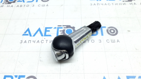 Ручка КПП Ford Mustang mk6 15-23 шкіра чорна, хром, подряпини
