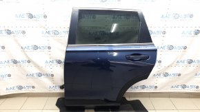 Дверь в сборе задняя левая Honda CRV 23-26 тонировка, синий B640M, царапины на накладках