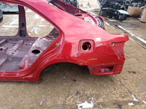 Чверть крило задня ліва Toyota Camry v40 на кузові, червона, іржава, після ремонту, вм'ятинка