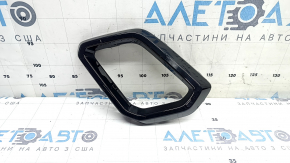 Накладка губы переднего бампера левая Honda CRV 23-26 HEV черный глянец, песок, царапины, сломано крепление