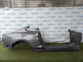 Четверть крыло задняя правая Ford Mustang mk6 15-23 купе, отпилена, графит,  с порогом и передней стойкой, тычки