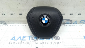 Подушка безпеки airbag в кермо водійська BMW X5 G05 19-26 шкіра чорна, подряпини