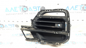 Решітка переднього бампера ліва BMW X5 G05 19-23 під парктронік та ПТФ, X-Line, тріснута