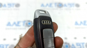 Ключ Audi Q8 19-26 4 кнопки, черный мат с мат хром, царапины, тычки