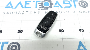 Ключ Audi Q8 19-26 4 кнопки, чорний глянець, потерт, тички, подряпини