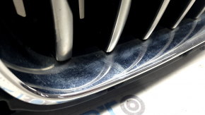 Решетка радиатора grill в сборе BMW X5 G05 19-25 с жалюзи дефлектором радиатора 3.0T с моторчиком, без камеры, X-LINE, хром, песок