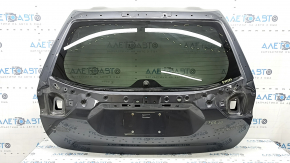 Дверь багажника голая со стеклом Subaru Forester 19-24 SK под спойлер, тонировка, графит P8Y, царапины на стекле
