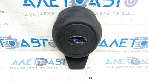 Подушка безопасности airbag в руль водительская Subaru Forester 19-24 SK черная, ржавый пиропатрон