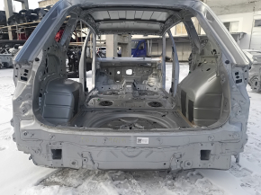 Задняя панель VW Tiguan 18-24 2 части, на кузове, серебро
