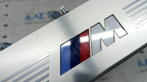 Накладка порога зовнішня передня права BMW 7 G11 G12 16-22 хром з підсвічуванням, M-Sport, тички, подряпини