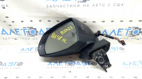 Зеркало боковое левое в сборе Audi Q5 80A 18-24 15 пинов, автозатемнение, поворотник, BSM, подогрев, черное, потерто