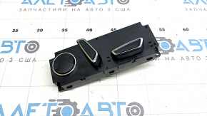 Управління пасажирським сидінням Ford Fusion mk5 17-20 чорне з хром, з кнопками, під поперековий підпір