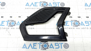 Решетка переднего бампера левая Ford Fusion mk5 19-20 под LED ПТФ, глянец, песок