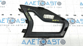 Решетка переднего бампера левая Ford Fusion mk5 19-20 под LED ПТФ, глянец, песок